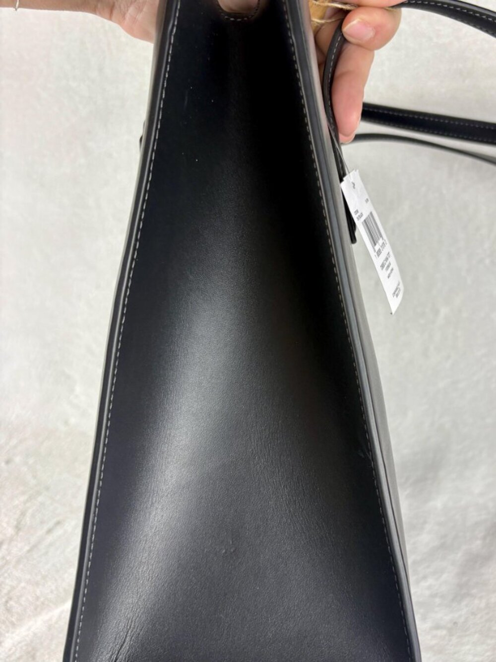Coach NWT Nina Tote in Black Refined Leather - Picture 5 of 16